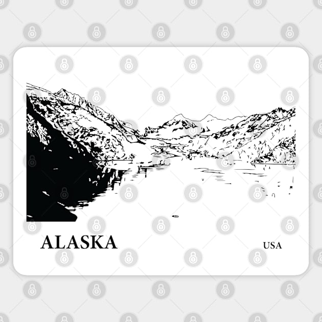 Alaska USA Magnet by Lakeric